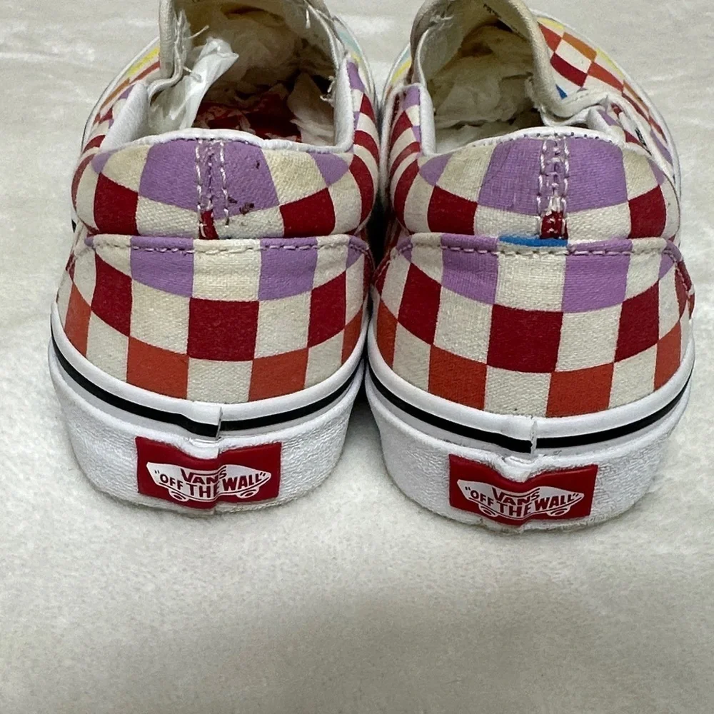Vans Multicolor Checkered Slip-On Sneakers women’s 7.0 men’s 5.5